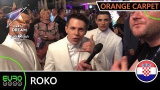 CROATIA EUROVISION 2019:  Roko Blažević - &#39;The Dream&#39; (ORANGE CARPET INTERVIEW) | Tel Aviv 2019