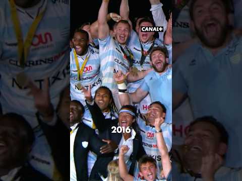 Il y’a 10 ans, avec le Racing, Teddy Thomas soulevait déjà le bouclier 😎 #rugby