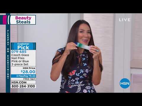 Czech ManiPedi Glass Nail File Trio  Pink