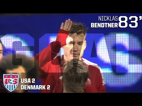 MNT vs. Denmark: Nicklas Bendtner Second Goal - March 25, 2015