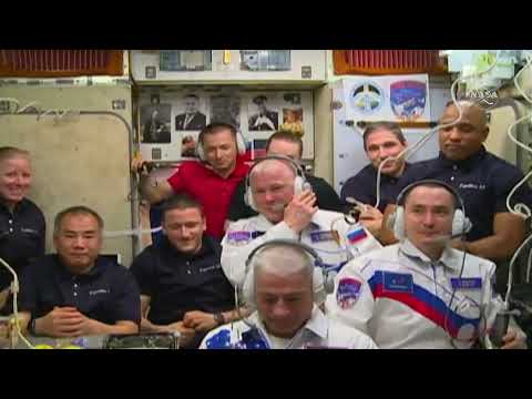 LIVE: Hatch opened after the Soyuz MS-18 spacecraft docked to the ISS