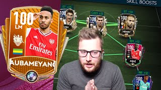 FIFA Mobile TOTW Pack Opening and 100 OVR TOTW Aubameyang Player Review! Reaching H2H FIFA Masters!