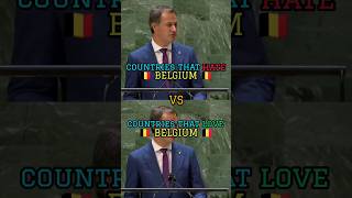 Countries that hate Belgium vs countries that love Belgium#shorts#viralshorts