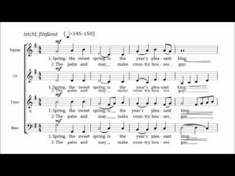 Sven Werner: Spring, my Sweet Spring (Thomas Nashe) für SATB Chor