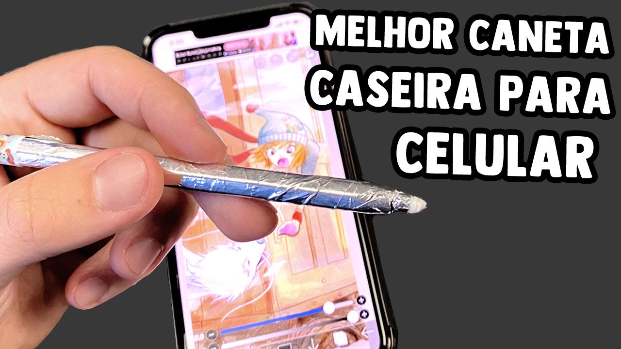 ESSA É A MELHOR CANETA CASEIRA PARA DESENHAR NO CELULAR E TABLET - FAÇA VOCÊ TAMBÉM