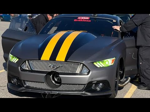 Street Outlaws - Jeff Lutz racing the Procharged Game Changer Mustang on No Prep Kings Season 7