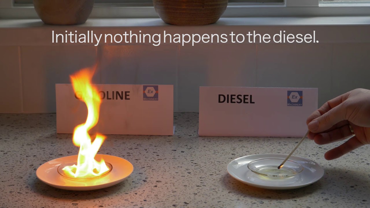 Can You Light DIESEL With A Match?! | Ex-Machinery