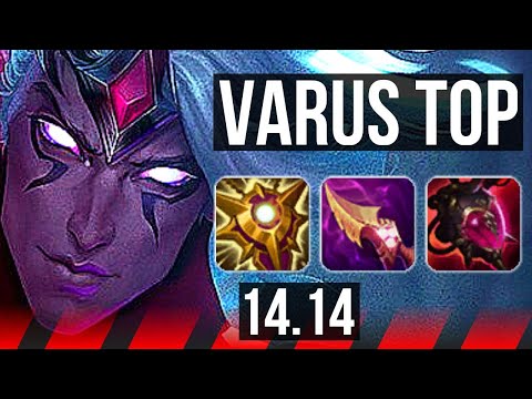 VARUS vs PANTHEON (TOP) | 8/2/6, Rank 10 Varus, Dominating | NA Challenger | 14.14