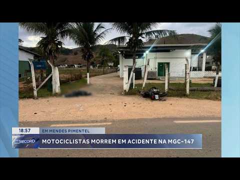 Em Mendes Pimentel: Motociclistas morrem em acidente na MGC-147.
