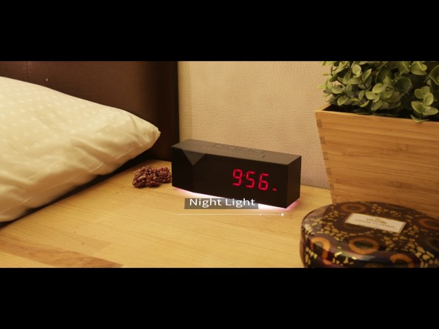 Video Teaser für BEDDI Charge -- Alarm Clock with USB Charging Ports and Mood light