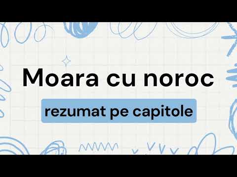 Moara cu noroc REZUMAT PE CAPITOLE
