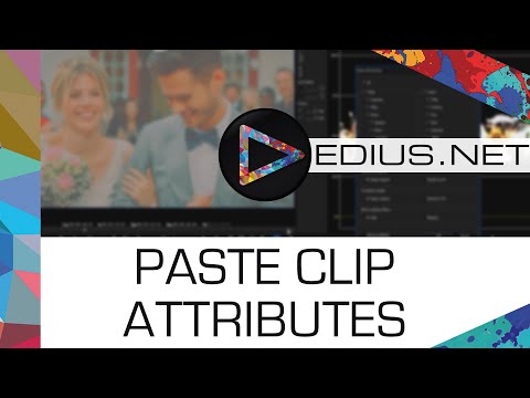 EDIUS.NET Podcast - Paste clip attributes