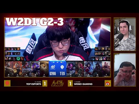 WBG vs TES - Game 3 | Week 2 Day 1 LPL Winter 2026 Split 1 | Weibo Gaming vs Top Esports G3 full