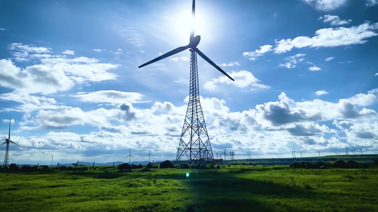 Wind turbine | India | Stock footage | No copyright | AH