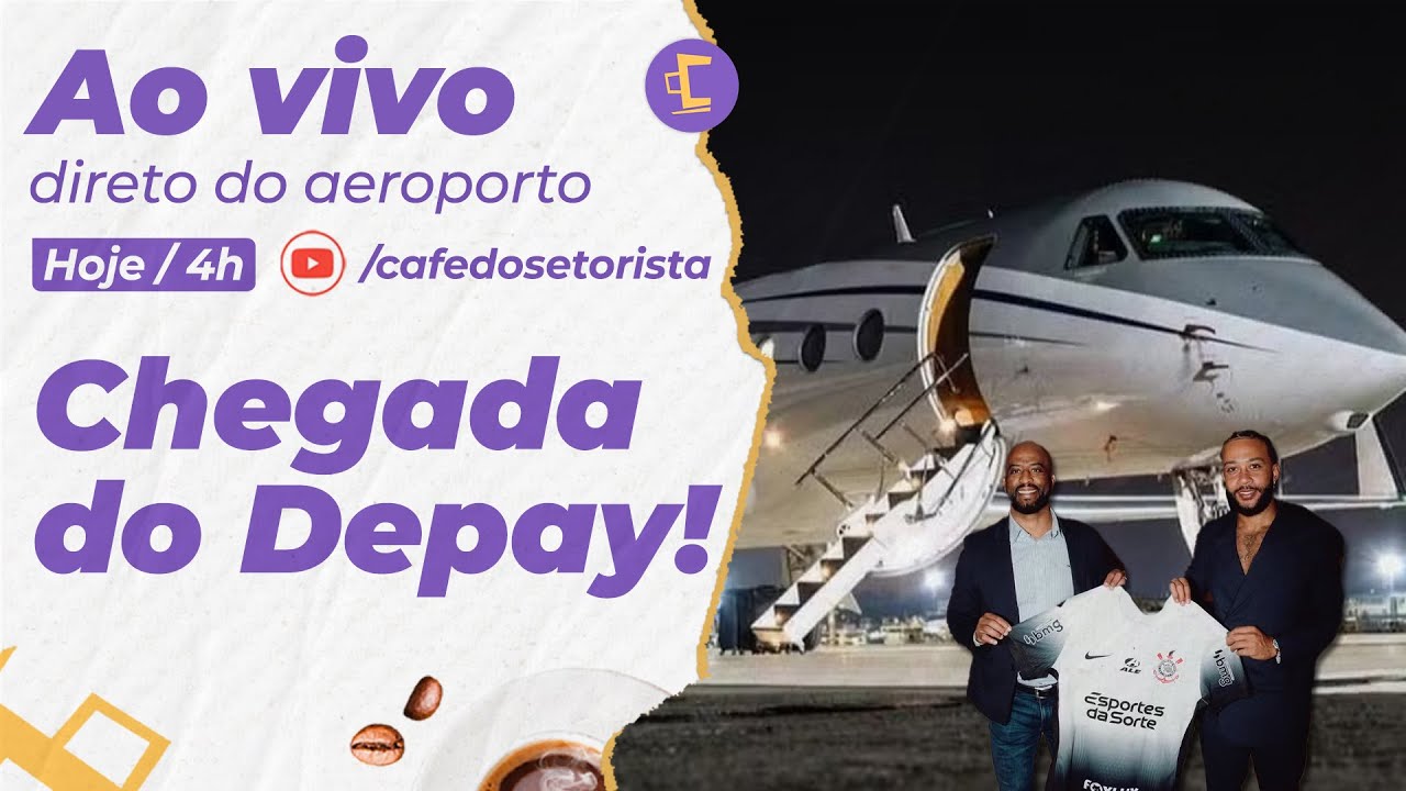 Ao vivo! Direto do Aeroporto: Chegada de Memphis Depay ao Corinthians