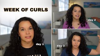 One Week of Realistic Curly Hair | What My Curly Hair Really Looks Like Over a Week