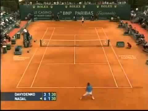 Backwards Tennis - Nadal vs Davydenko (Amazing Point)