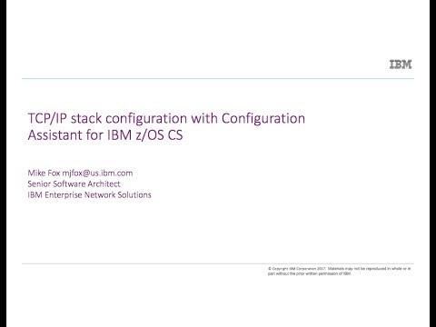 TCP/IP Stack Configuration with Config Assistant for z/OS CS