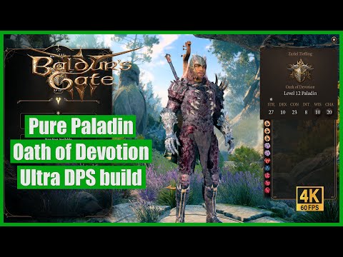 Baldur's Gate 3 Pure Paladin Oath of Devotion Ultra DPS build