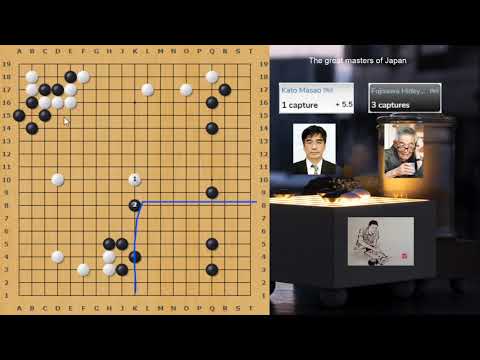 Pro game review Kato Masao 9p ( W ) vs Fujisawa Hideyuki 9p ( B )