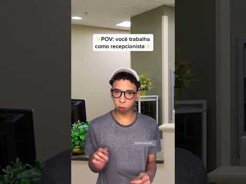POV: você trabalha como recepcionista (David Costa- @davidcstt_)