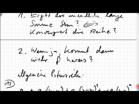 15.5.1 Potenzreihen, Konvergenzradius, Teil 1