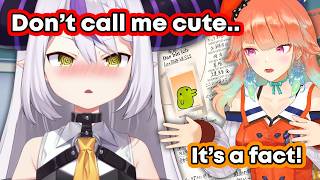 Kiara's reaction when Laplus wrote this advice in her friendship book