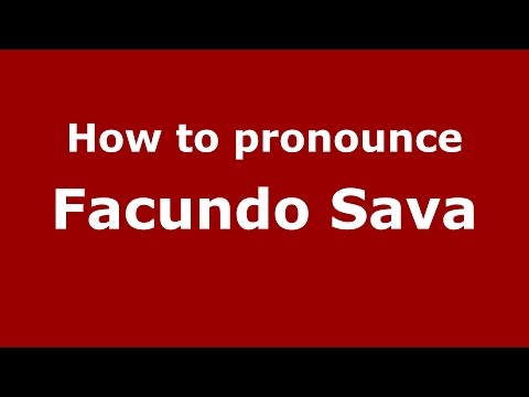 How to pronounce Facundo Sava (Spanish/Argentina) - PronounceNames.com