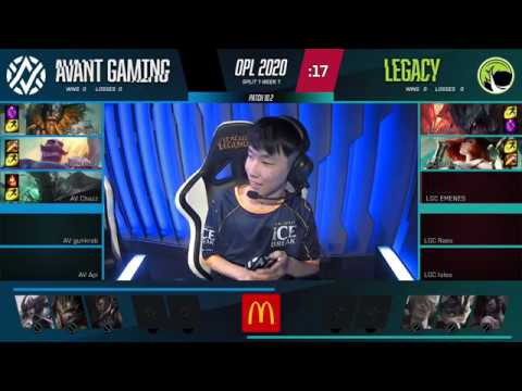 OPL 2020 - Split 1 Week 1 Game 1 - AV vs. LGC