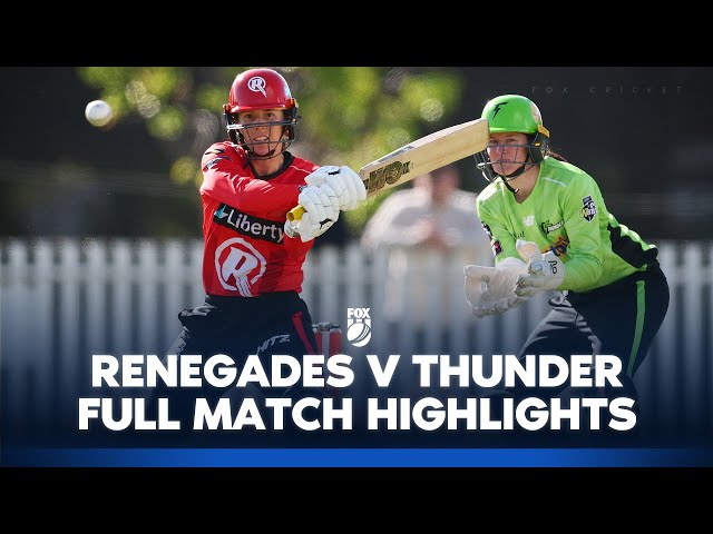 Melbourne Renegades vs Sydney Thunder | WBBL11 | Full Match Highlights | Fox Cricket