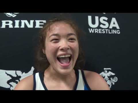 Mishell Rebisch (MI), 2022 Junior Nationals freestyle champion at 152 pounds