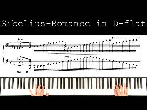 Sibelius Romance in D-flat op 24 no 9, performance/analysis video