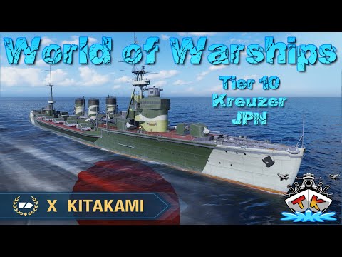 Kitakami das "TORPEDO MONSTER" JPN/Kreuzer/T10 angeschaut in World of Warships auf Deutsch