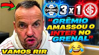 REAÇÃO DO VAGUINHA SURTANDO AO VIVO GRÊMIO 3X1 INTERNACIONAL! REAÇÕES DOS COLORADOS AO VIVO