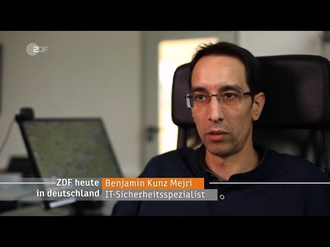 ZDF Heute Nachrichten Athene & Cyberkriminalität bekämpfen TV Interview Benjamin Kunz Mejri Whitehat