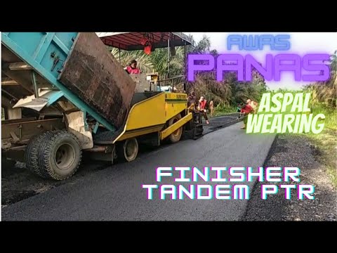 MANTAP, BEGINILAH PROSES PENGASPALAN AC WC JOIN TANPA BEKAS || FINISHER TANDEM PTR •