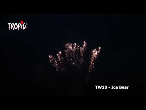 TW10 - Ice Bear Black- TROPIC Fireworks, Fajerwerki, Feuerwerk, Vuurwerk, Feu d'artifice