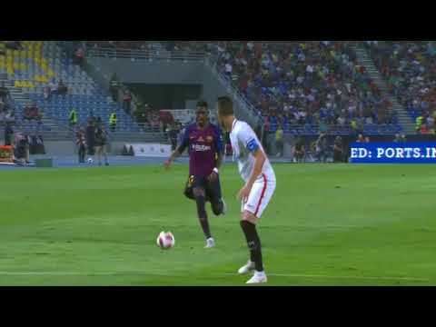 Dembele Goal VS Sevilla 2-1 Spain Super Cup 12/08/2018 HD