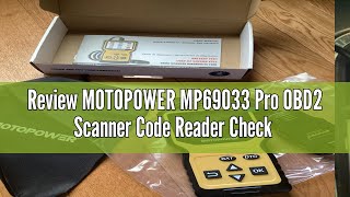 Review MOTOPOWER MP69033 Pro OBD2 Scanner Code Reader Check Engine Fault Light Diagnostic Scan Tool