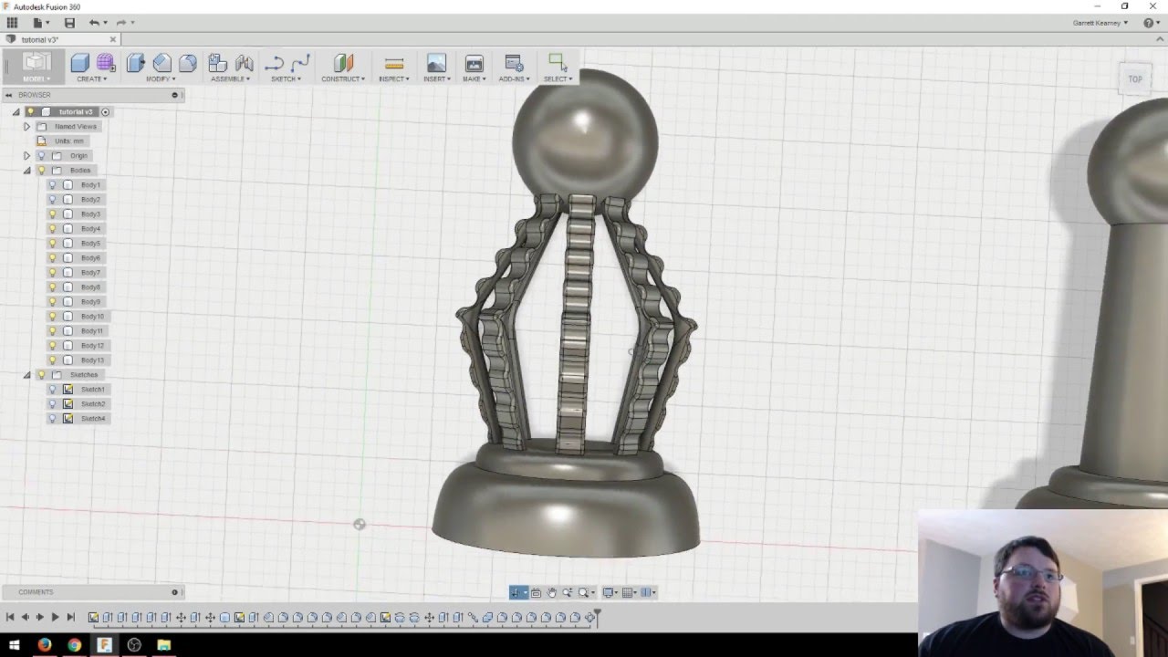 Patterns & Rotate Extrusion - Fusion 360 Tutorial #5