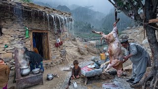 Celebrating Eid al-Adha with an Afghan Family in the Mountains 🏔️ | Catching a Cow for Qurbani! 🐄 ❤️