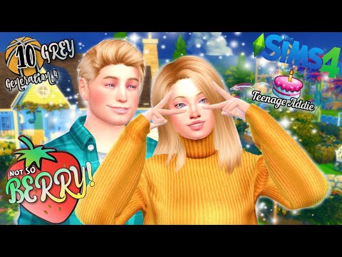 (LITTLE ADDY IS NOT SO LITTLE ANYMORE?!)🍓NOT SO BERRY CHALLENGE #10 🩶GREY GEN SIMS 4 GAMEPLAY