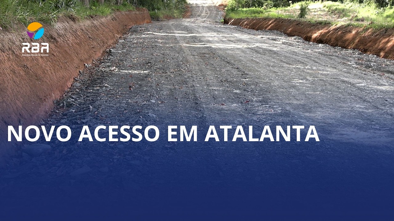 Nova estrada é concluída e melhora acesso no interior de Atalanta