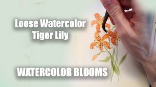 Watercolor Blooms -  Loose Watercolor Tiger Lily! I love this flower!!