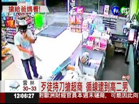 吸引父母注意 高二男搶超商