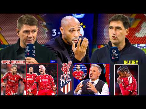 Liverpool vs Atletico 2-1 Gerrard Goes Crazy! 🔥 Carragher & Mac Allister React | All Reactions