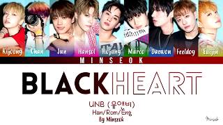 UNB (유앤비) - BLACK HEART (Color Coded/Han/Rom/Eng Lyrics)