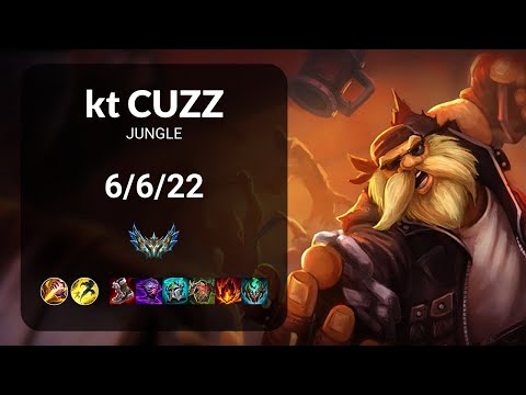 kt Cuzz Gragas vs LeeSin JUNGLE - KR CHALLENGER Patch 13.12