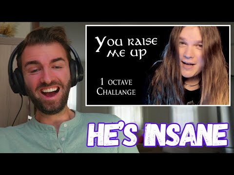 First Reaction |  YOU RAISE ME UP (1 OCTAVE CHALLANGE) - Tommy Johansson |