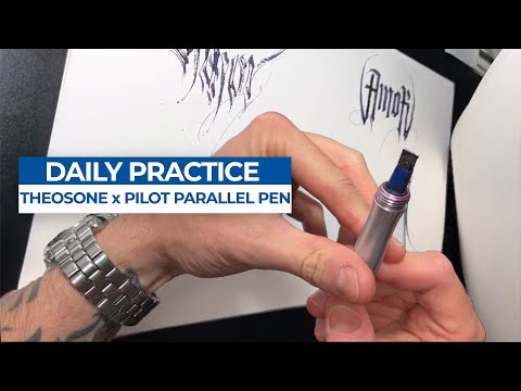 Mastering CALLIGRAPHY: Daily Practice with Pilot Parallel Pen | THEOSONE